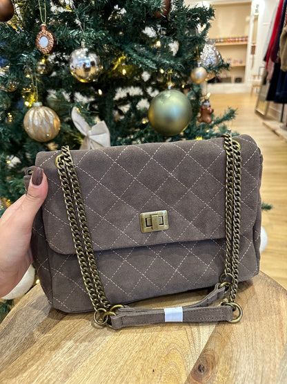 Sac 100% cuir Lola - taupe 🇮🇹