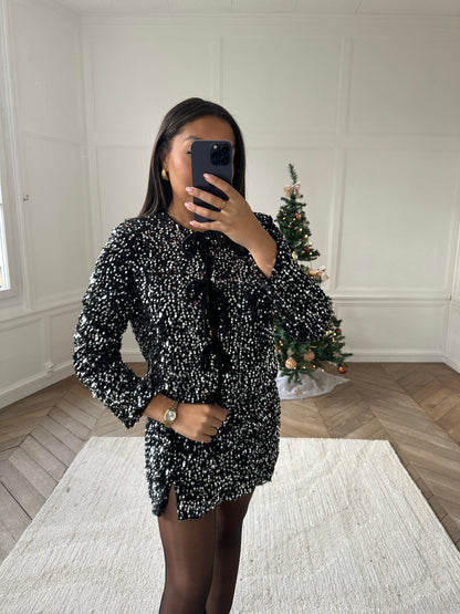 Top à nouer à sequins