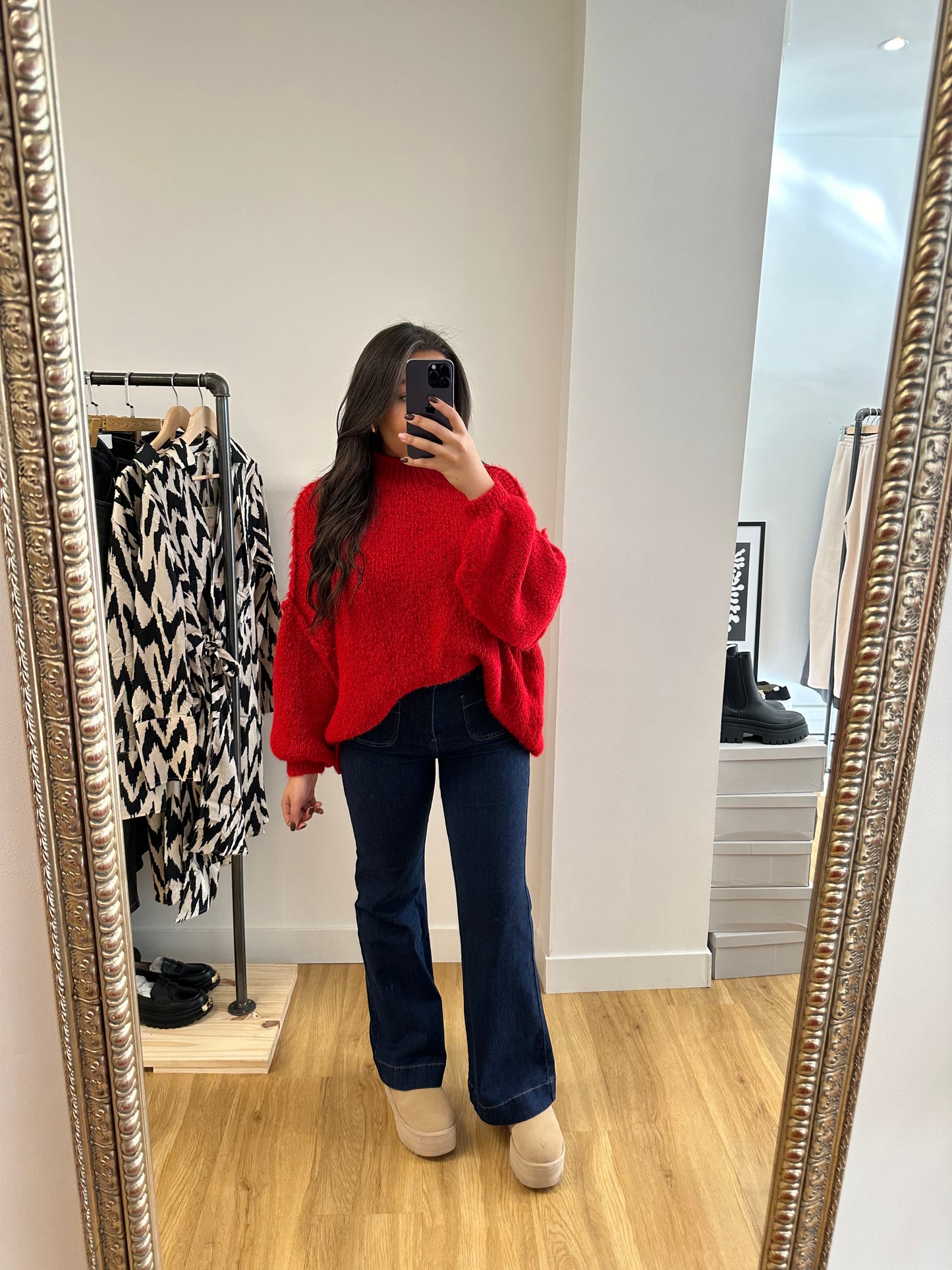 Pull oversize - rouge