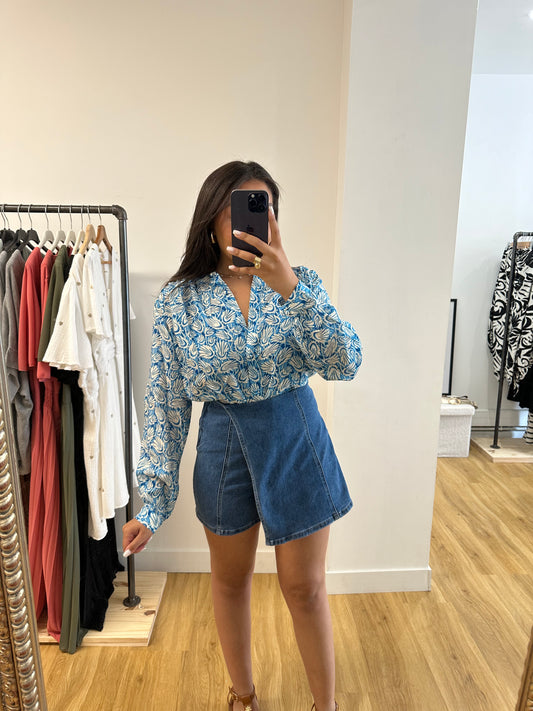 Jupe-short en jean