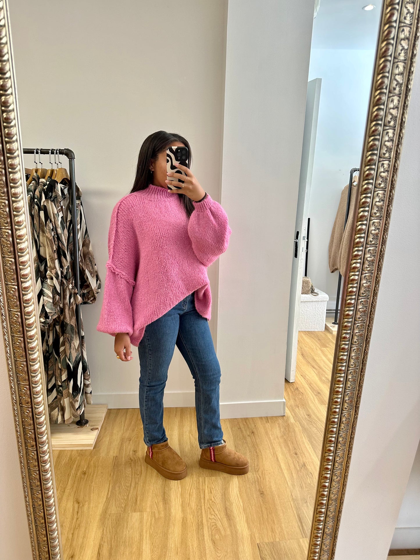 Pull oversize - rose fuchsia